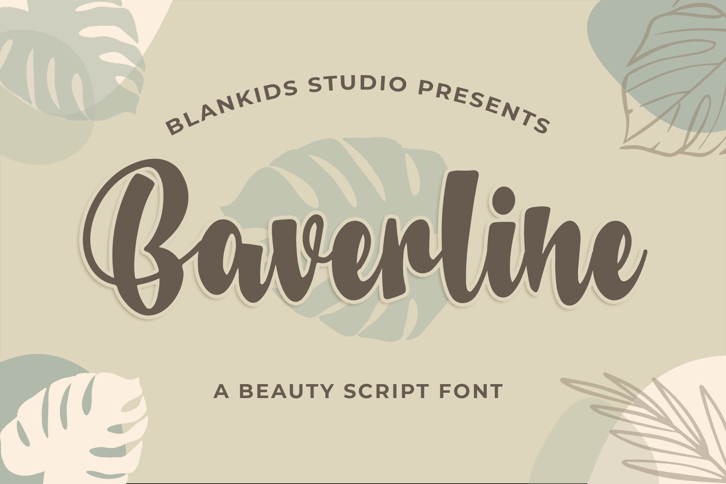 Baverline a Beauty Script Font cover image.