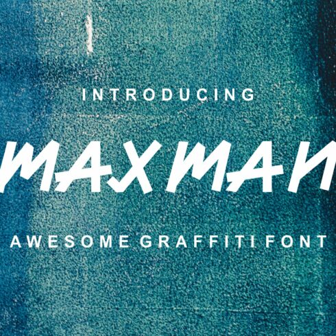 MaxMan Grafitti Font cover image.