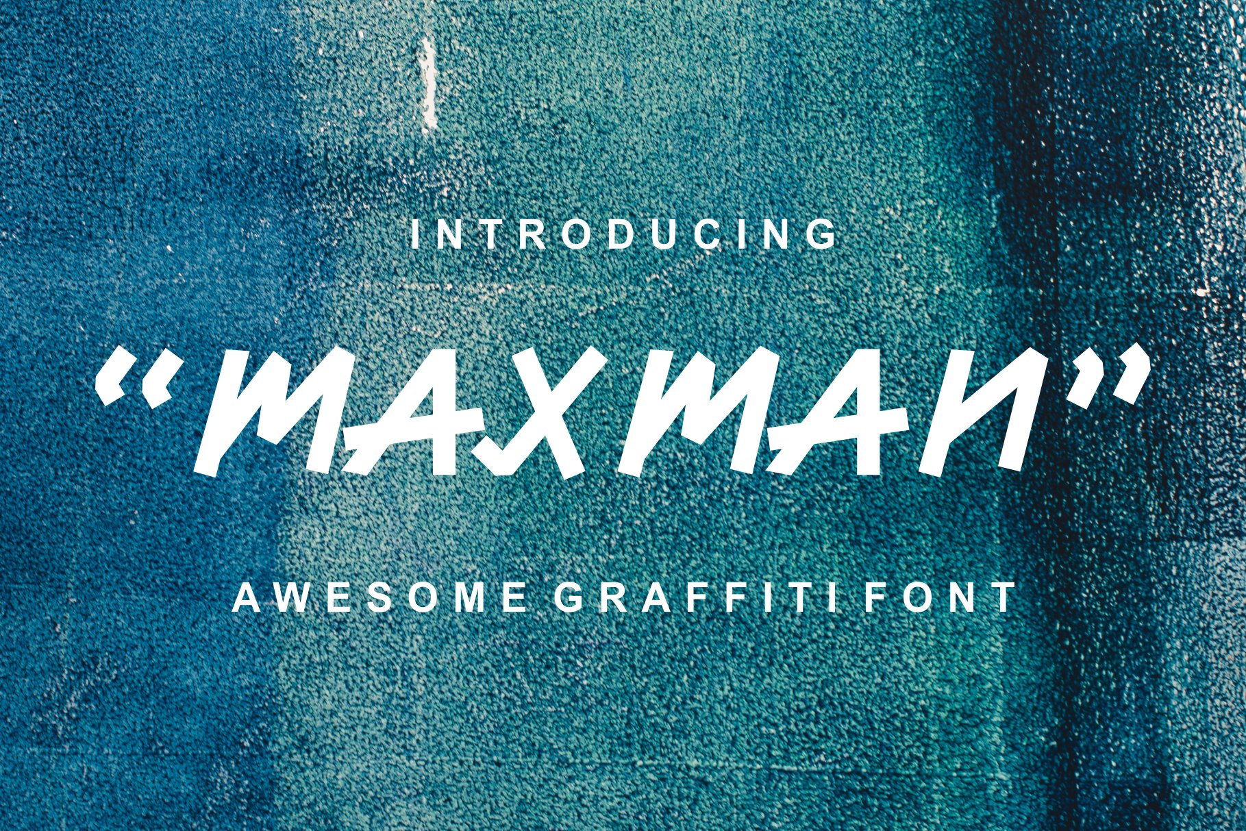 MaxMan Grafitti Font cover image.