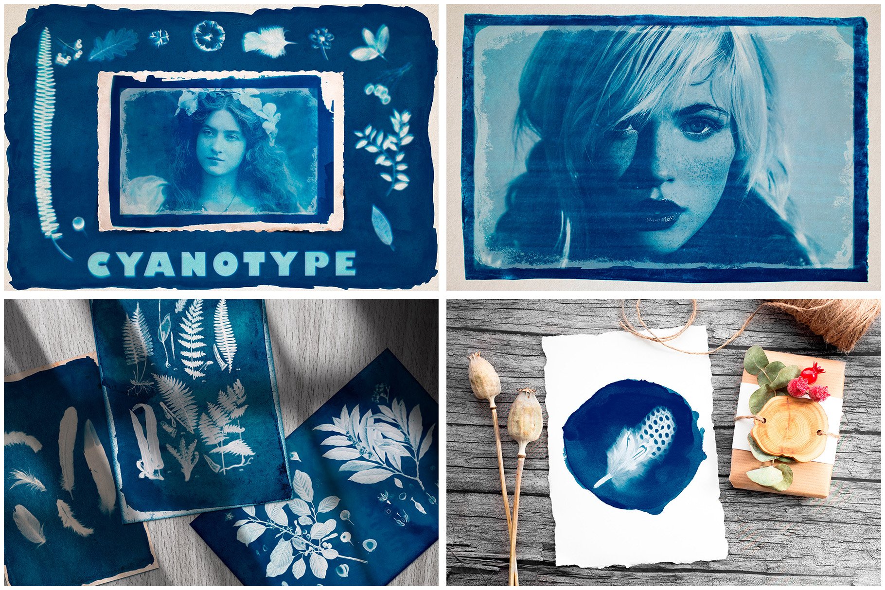 cyanotype blueprint photo effect for photoshop 680