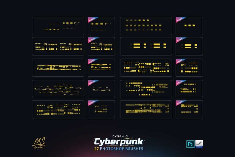 Cyberpunk Photoshop Brushes Masterbundles Cyberpunk Photoshop Brushes Masterbundles