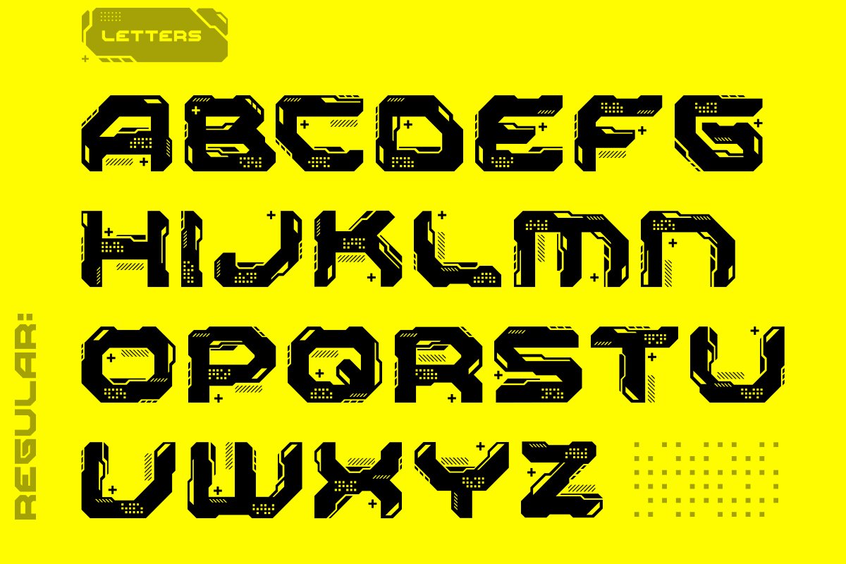 Cyberpunk Style Font preview image.
