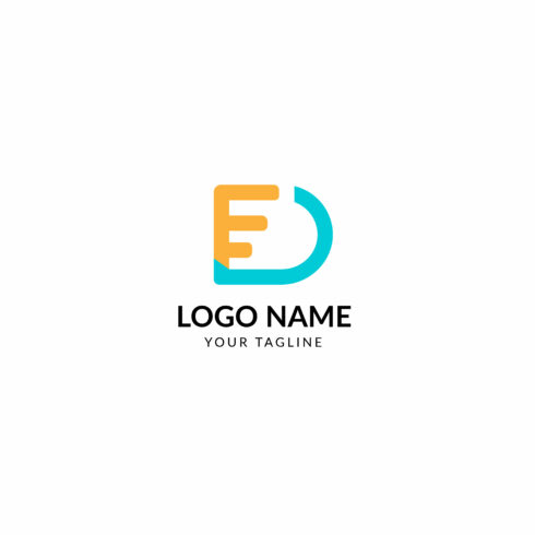 D letter logo design cover image.