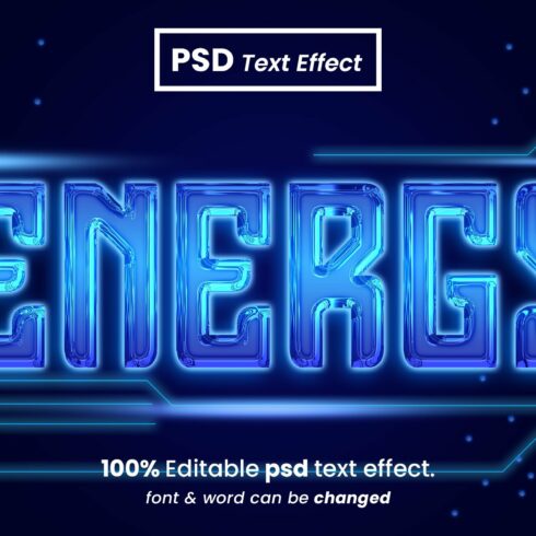 Energy 3D Text Effectcover image.