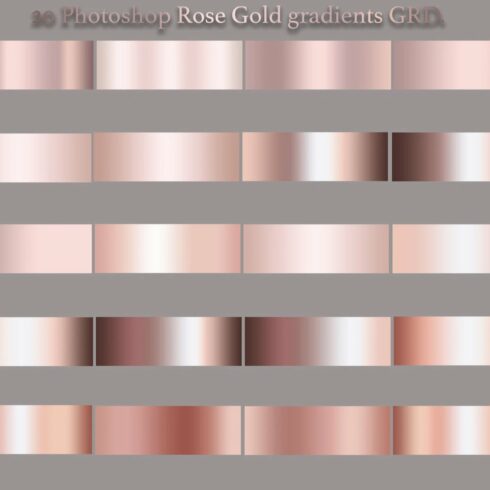 Photoshop Rose Gold Gradientscover image.