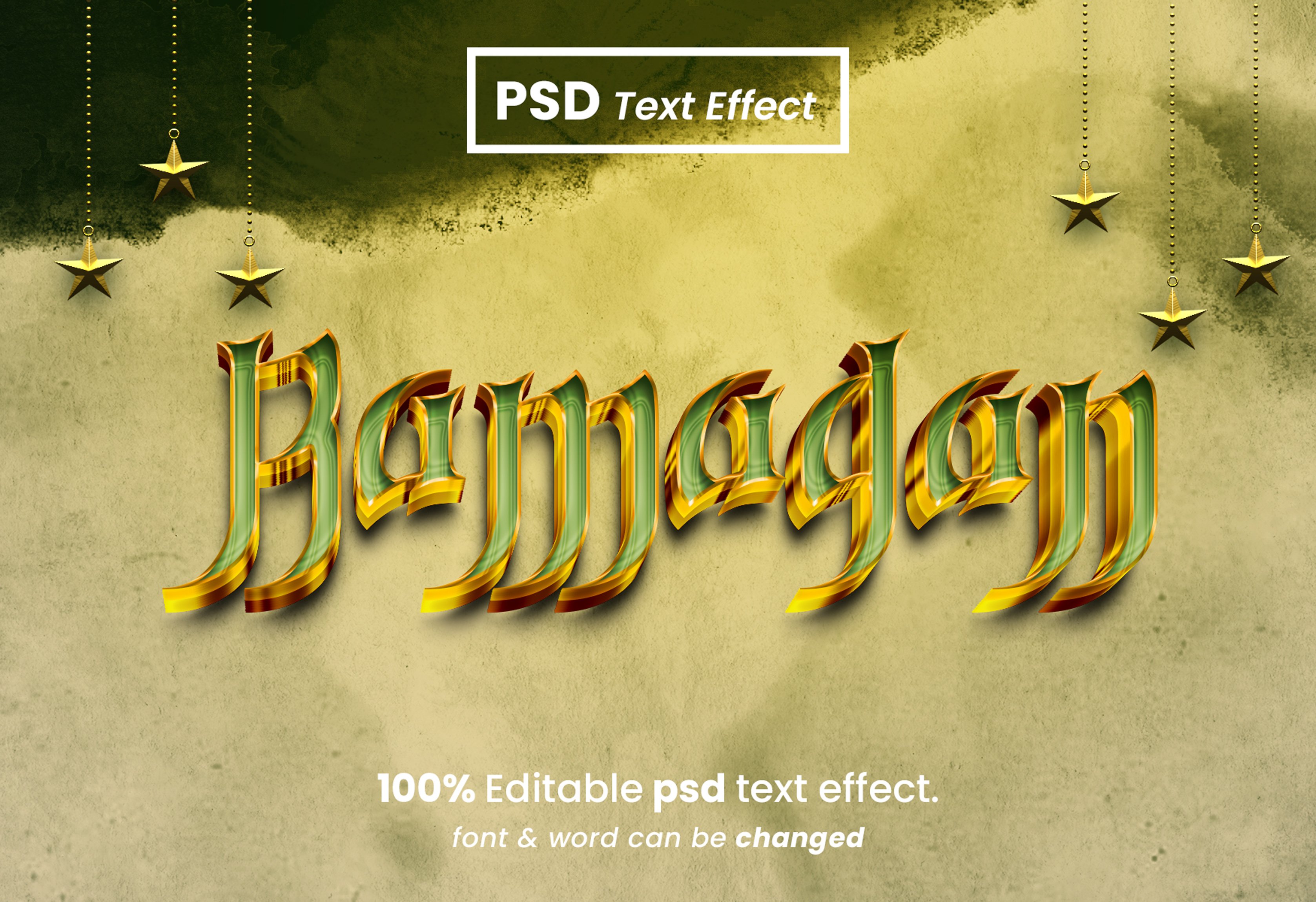 Ramadan Kareem Editable Text Effectcover image.