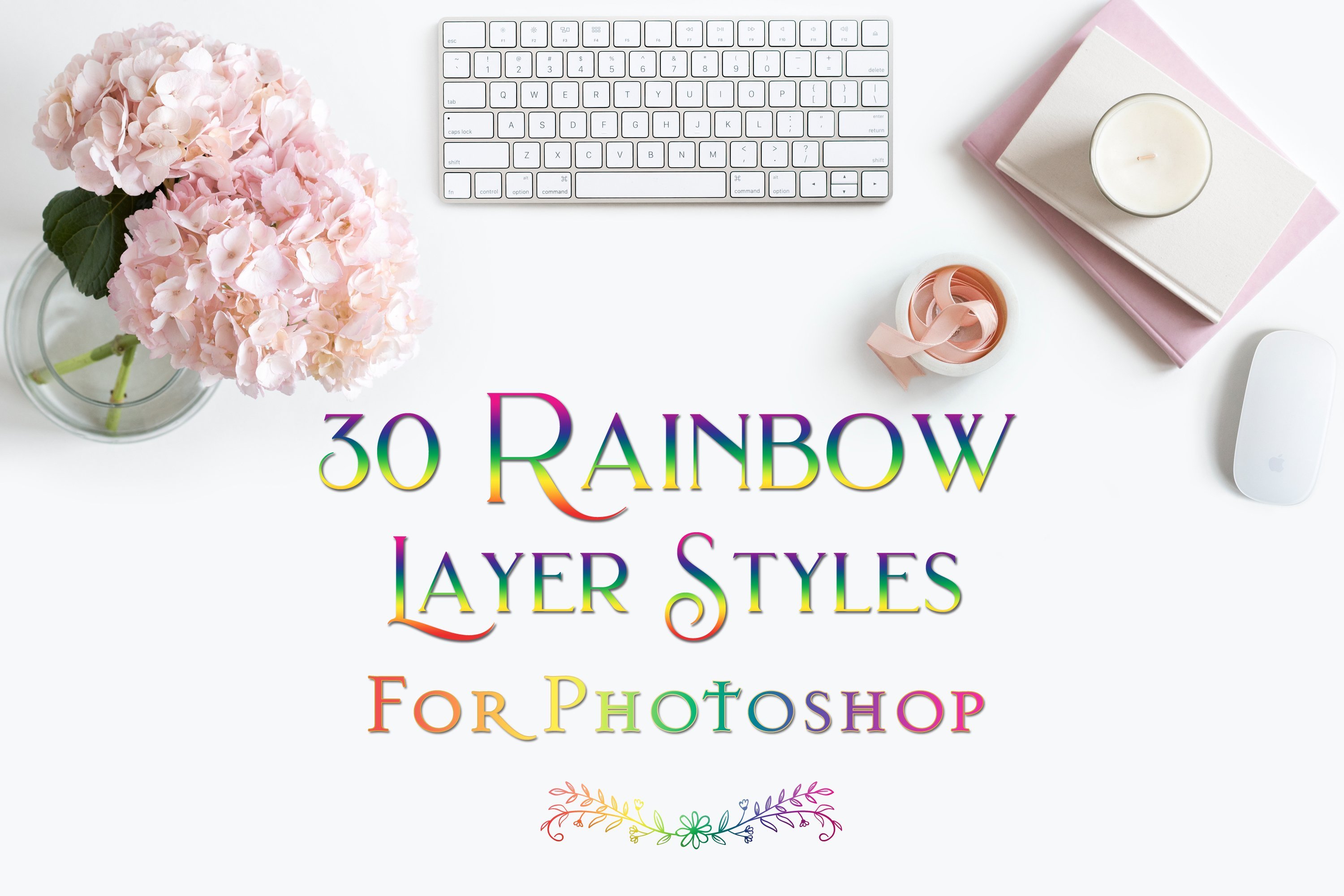 Rainbow Layer Styles for Photoshopcover image.