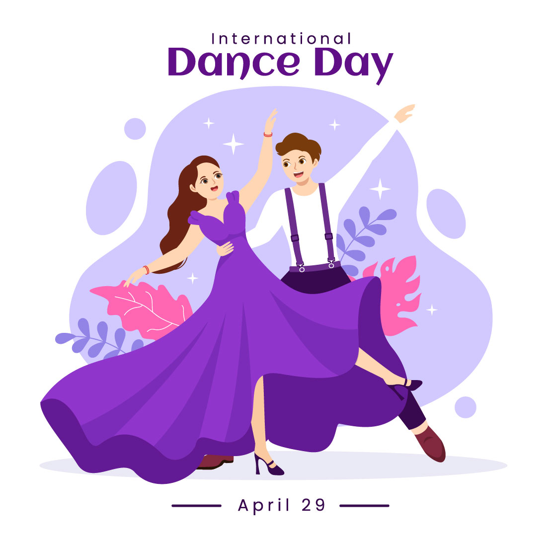 18 International Dance Day Illustration preview image.