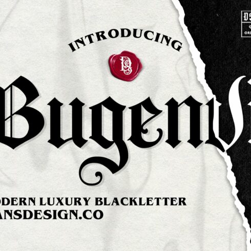 Bugenvil Modern Blackletter cover image.