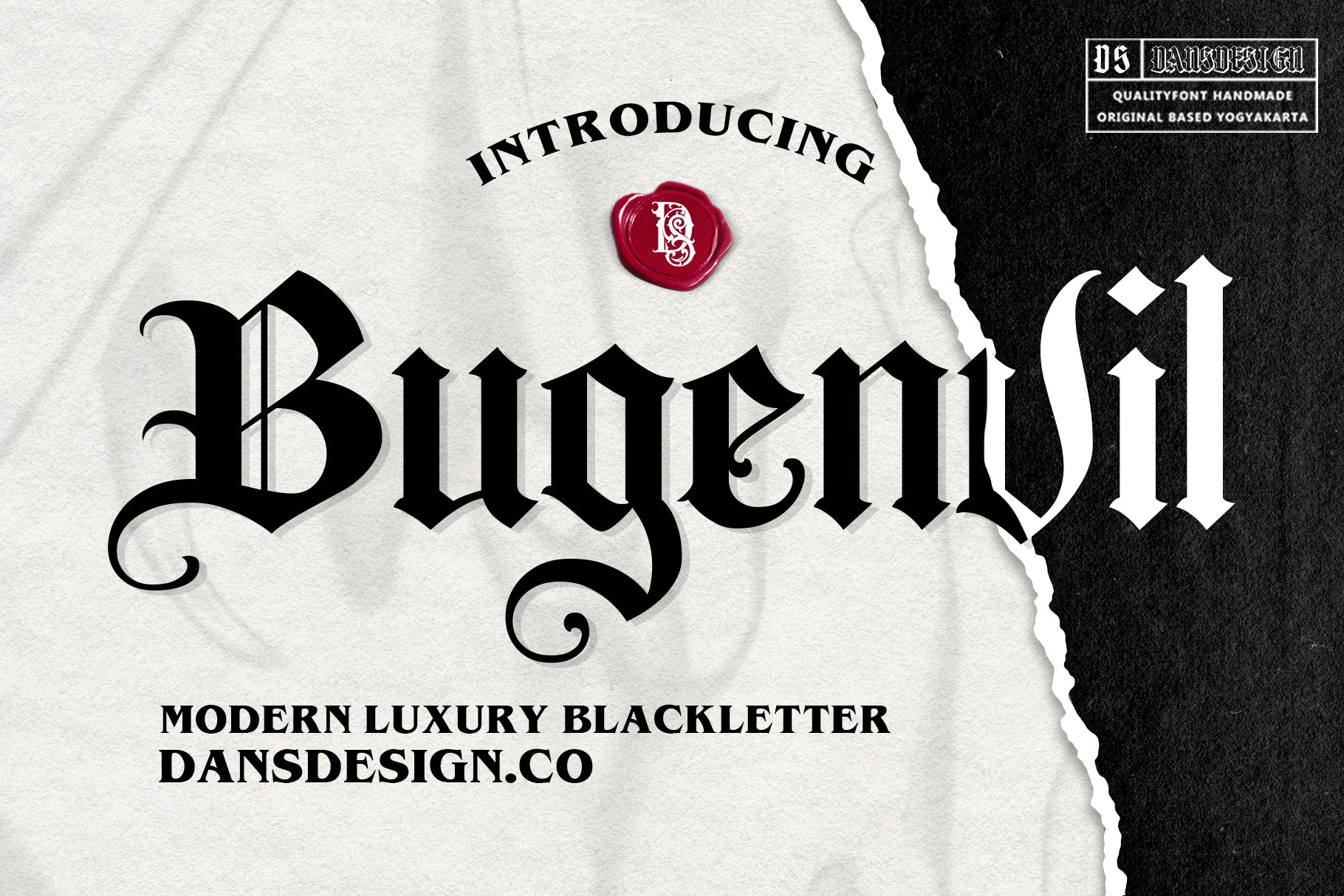 Bugenvil Modern Blackletter cover image.