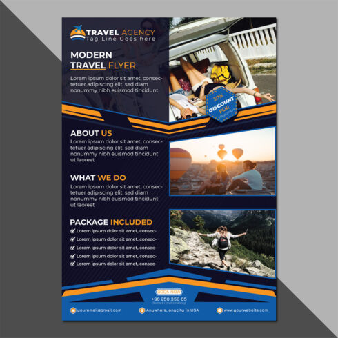 Travel Flyer Template cover image.
