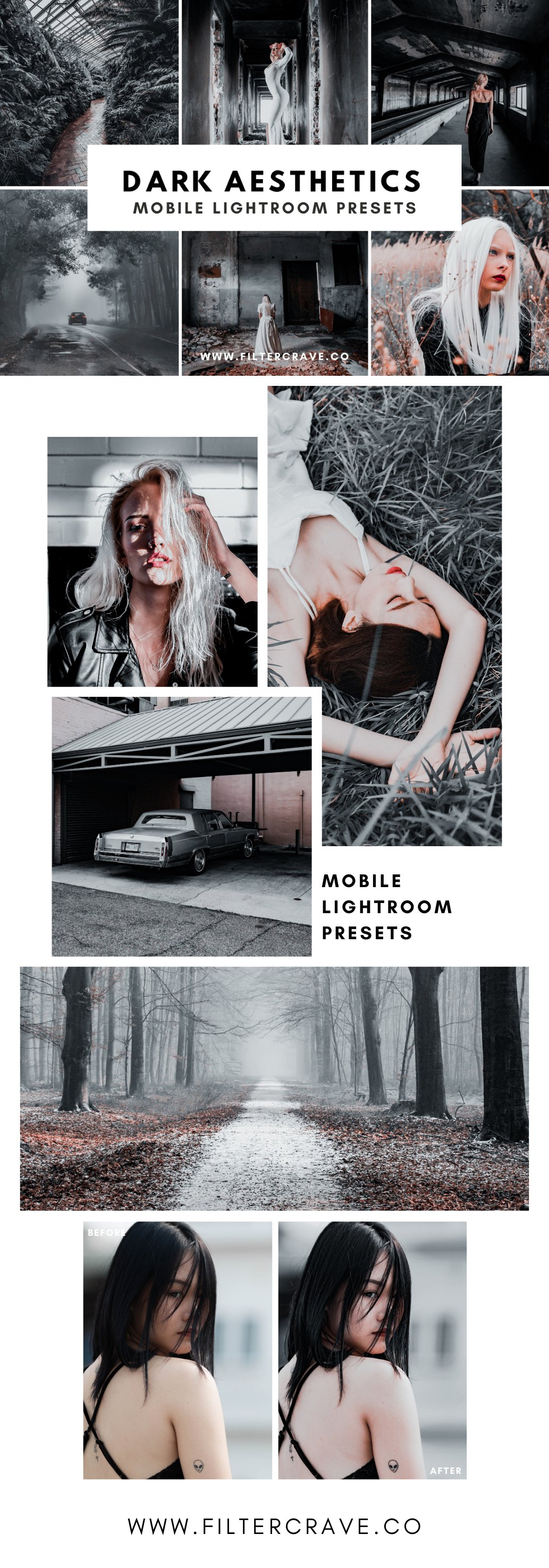 dark aesthetics lightroom presets for blogger filtercrave mobile presets 315