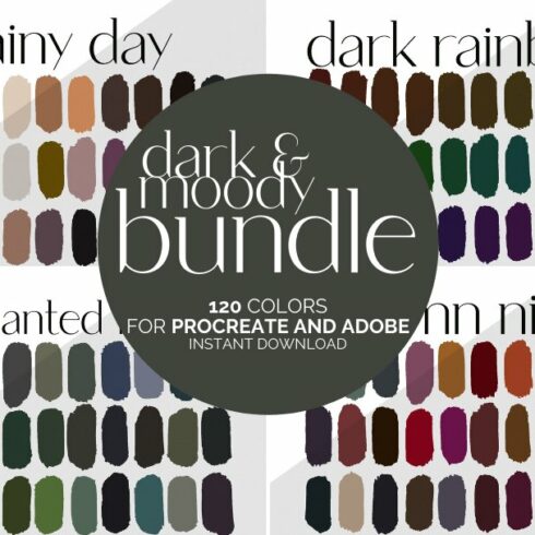 Dark and Moody Color Palette Bundlecover image.
