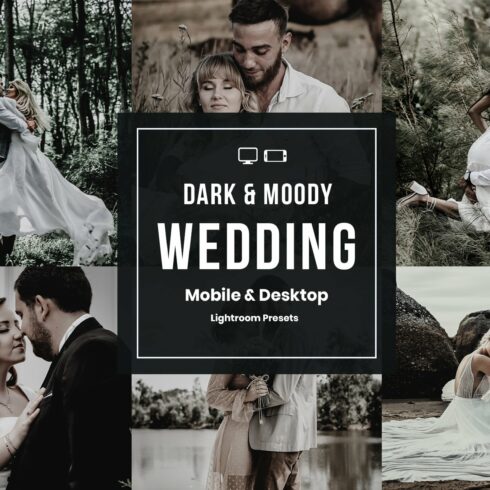 Dark And Moody Wedding Presetscover image.