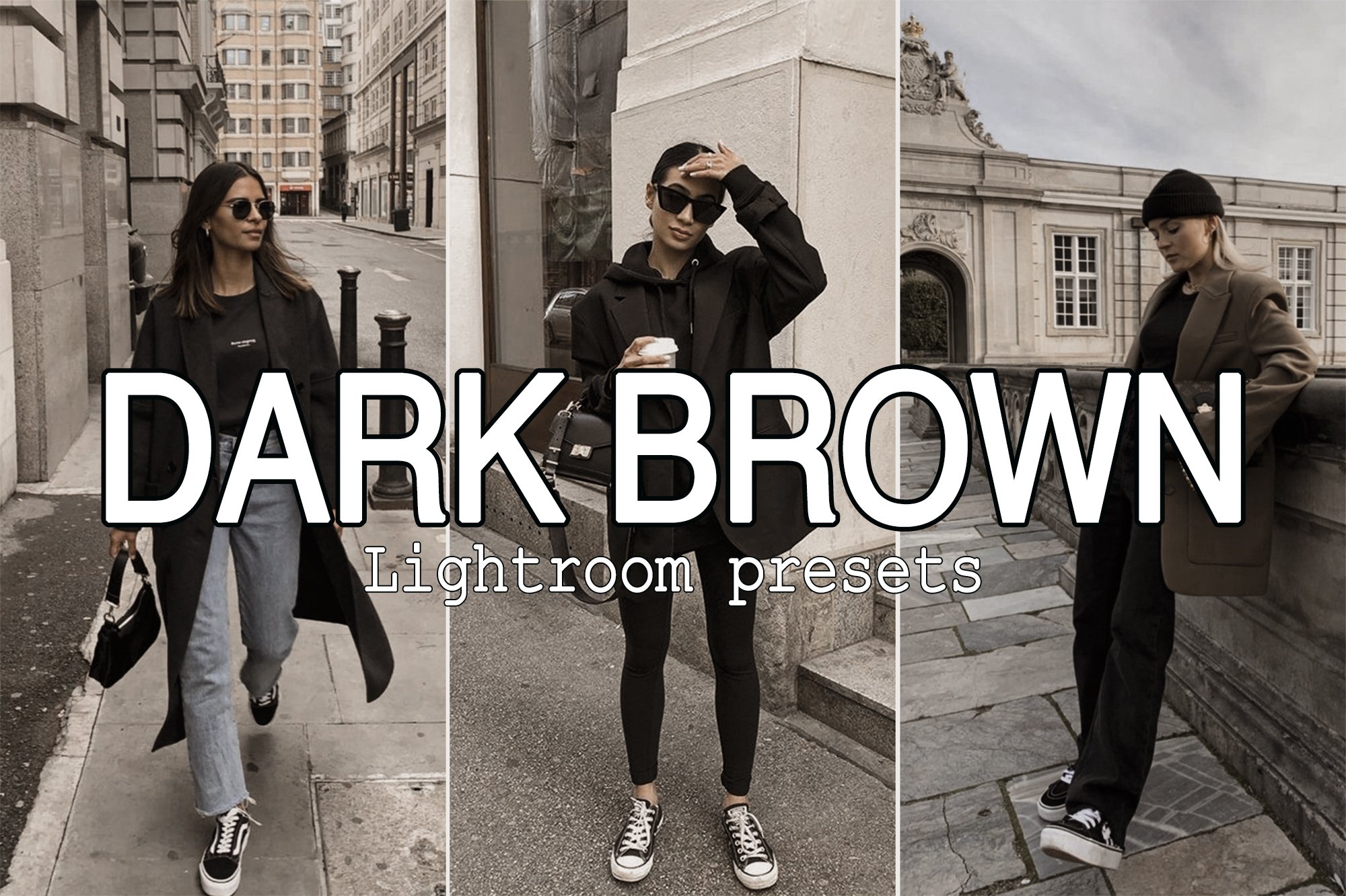 7 Dark Brown Lightroom Presetscover image.