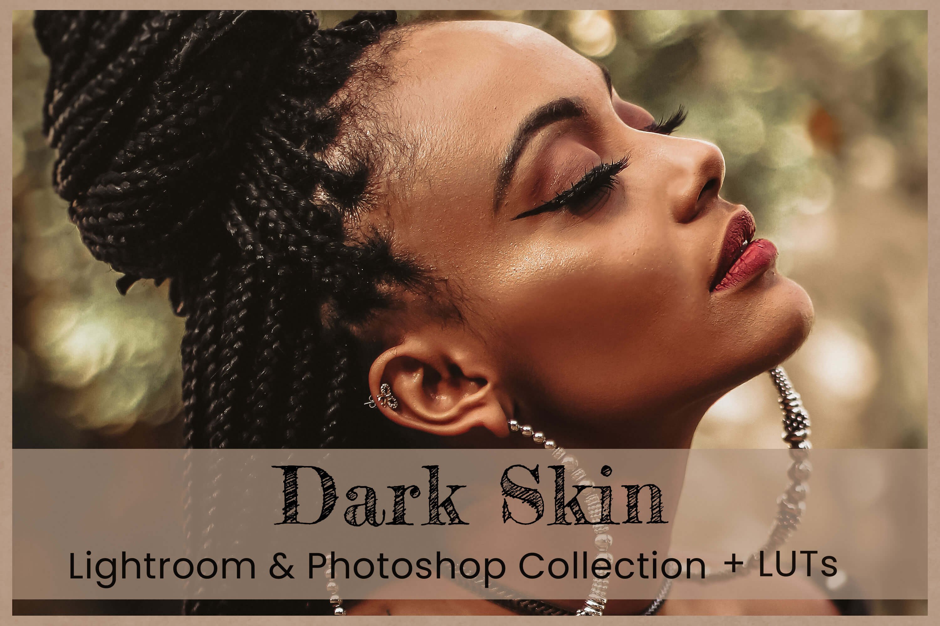 Dark Skin Lightroom Presets Desktopcover image.