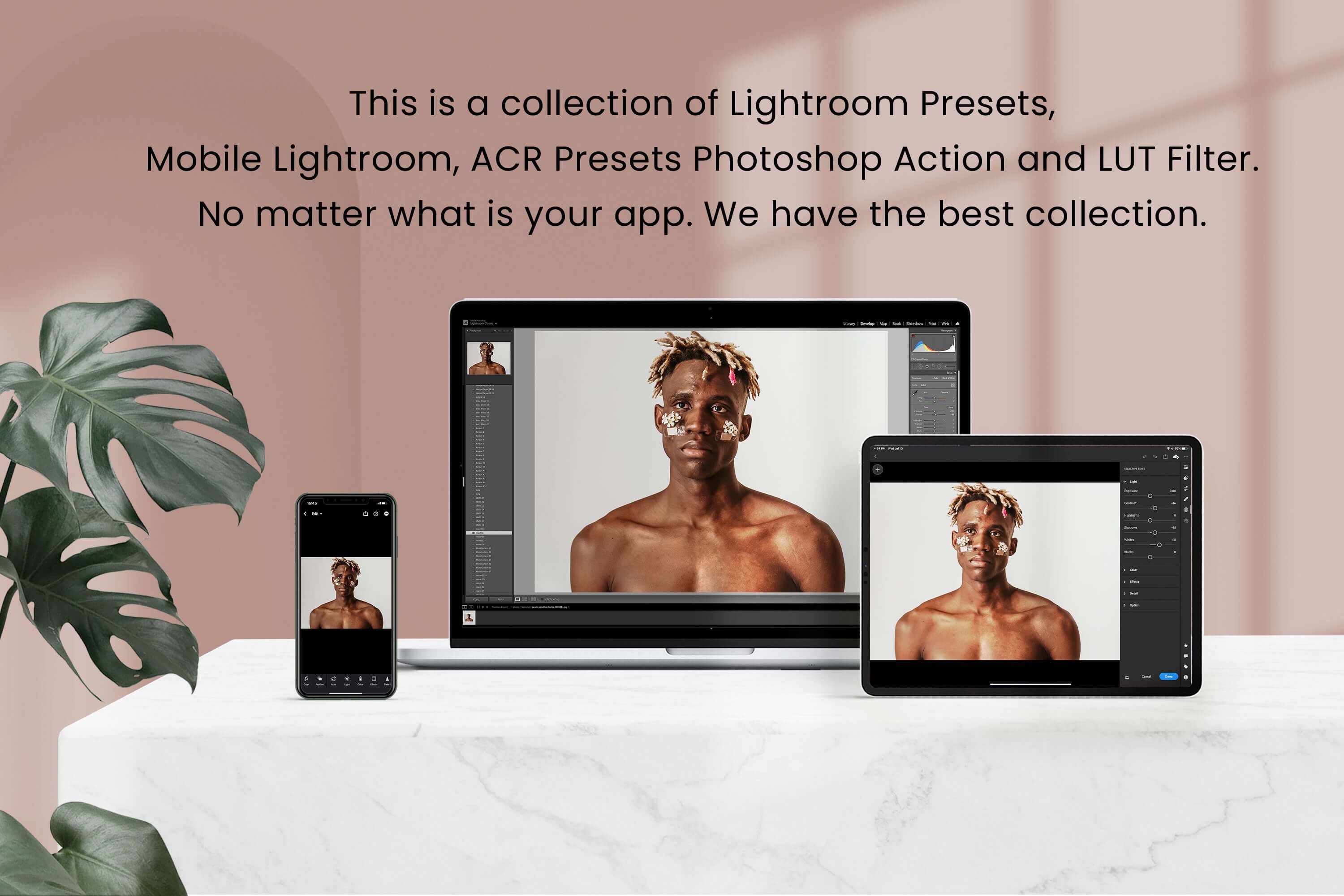 Dark Skin Lightroom Presets Desktoppreview image.