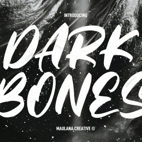 Darkbones Handwritten Display Font cover image.