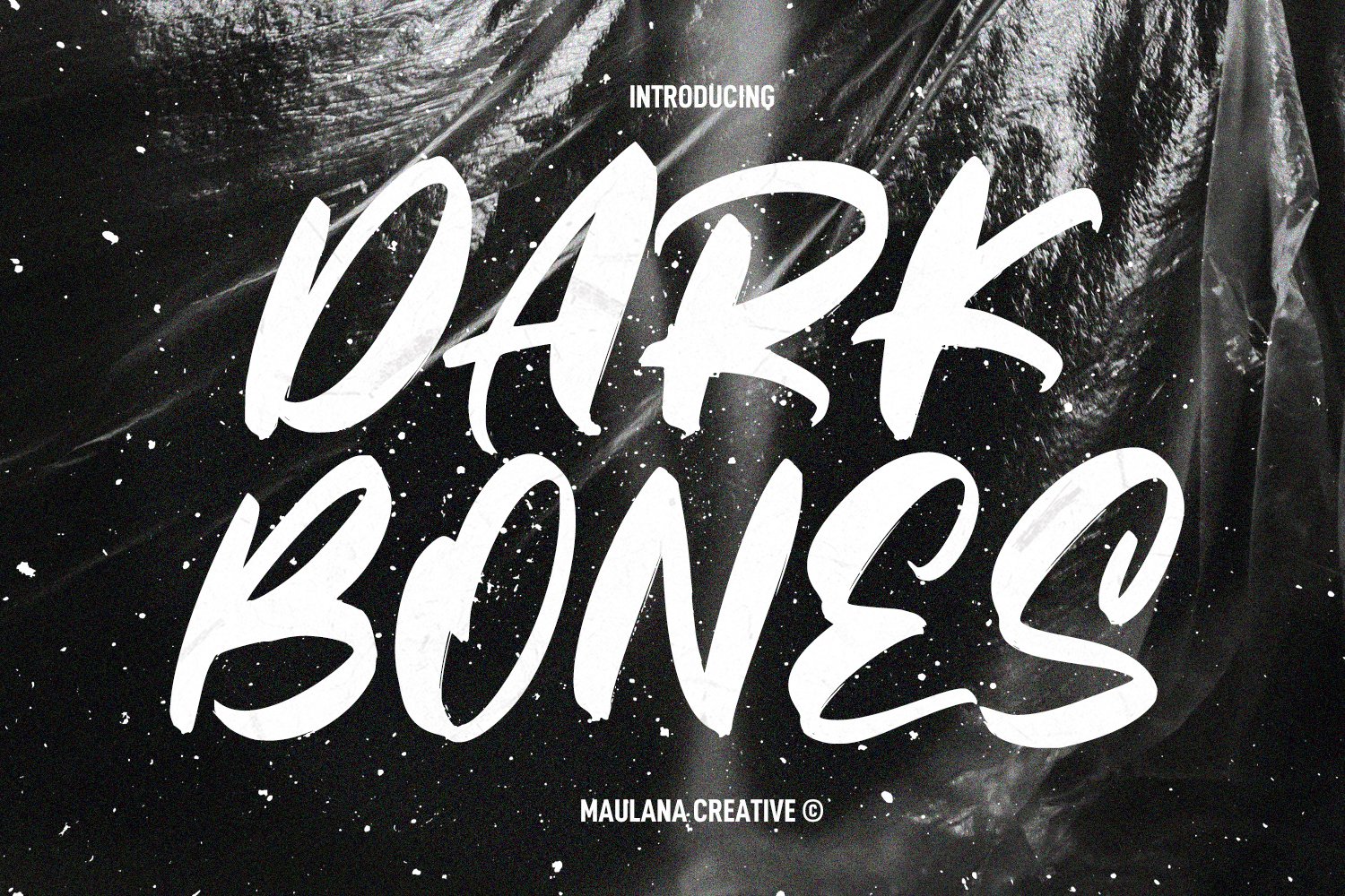 Darkbones Handwritten Display Font cover image.