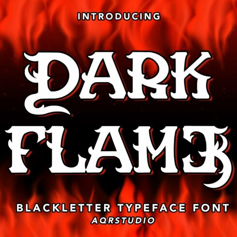 Dark Flame - Blackletter Font cover image.