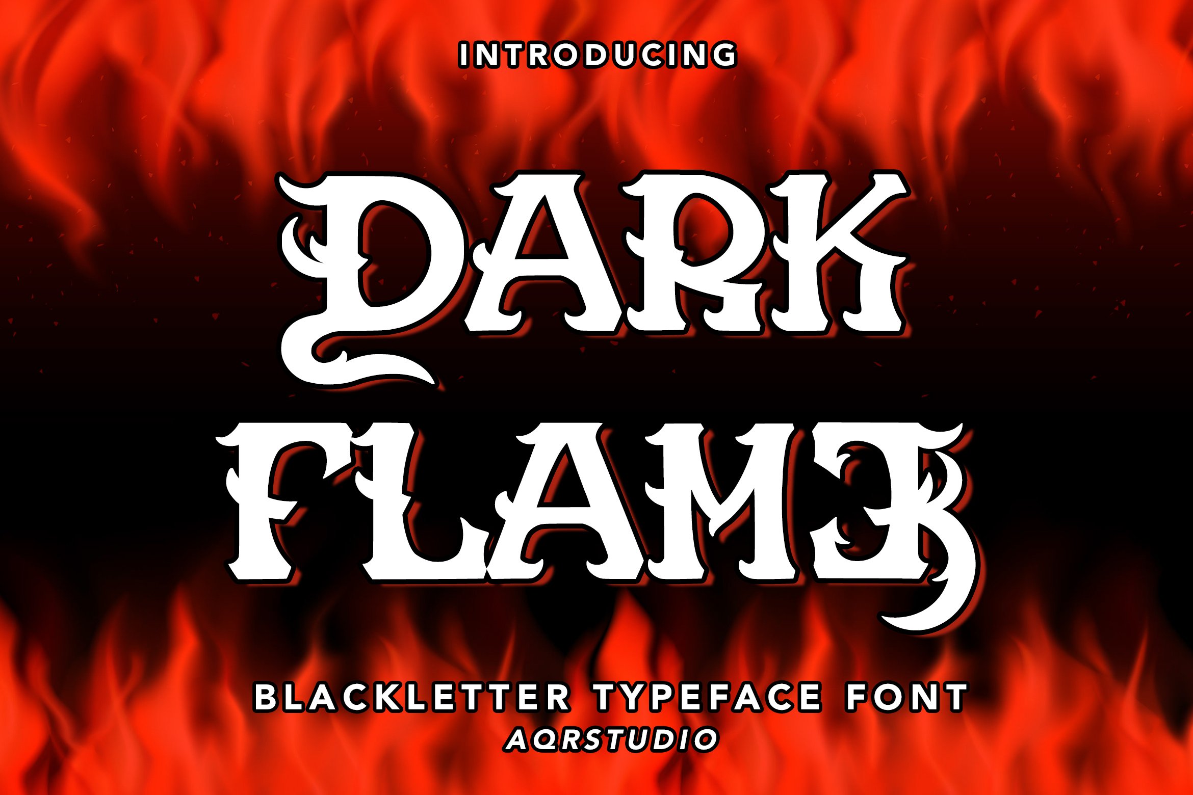 Dark Flame - Blackletter Font cover image.