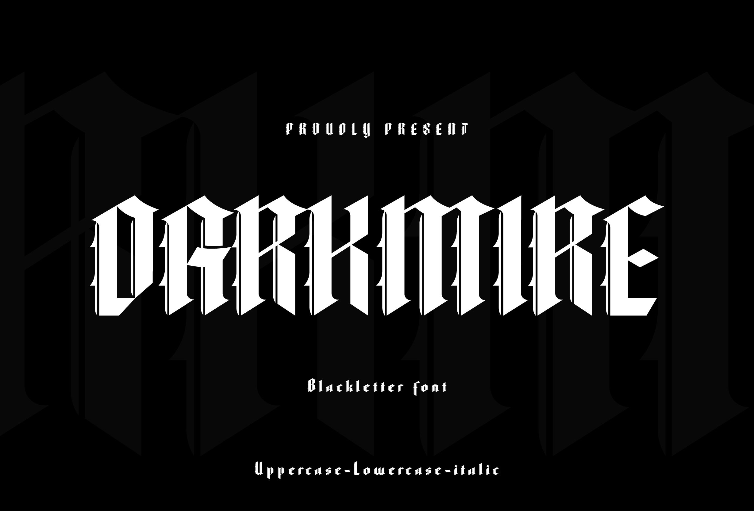 Darkmire - Blacklletter font cover image.