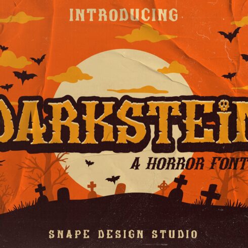 Darkstein - Horror Font cover image.