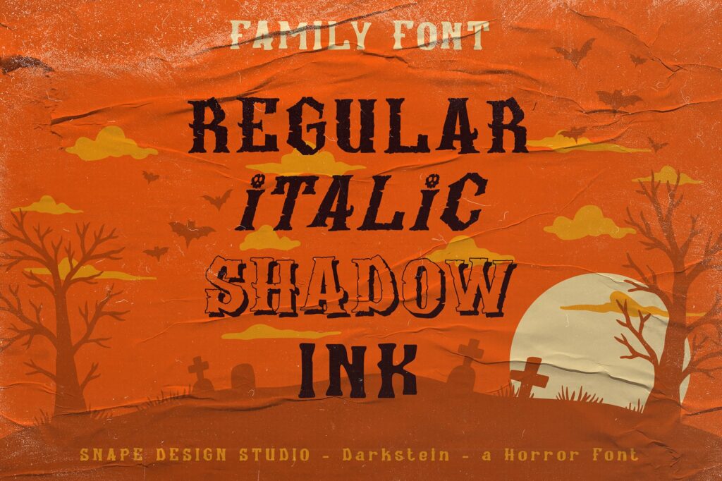 Darkstein - Horror Font – MasterBundles