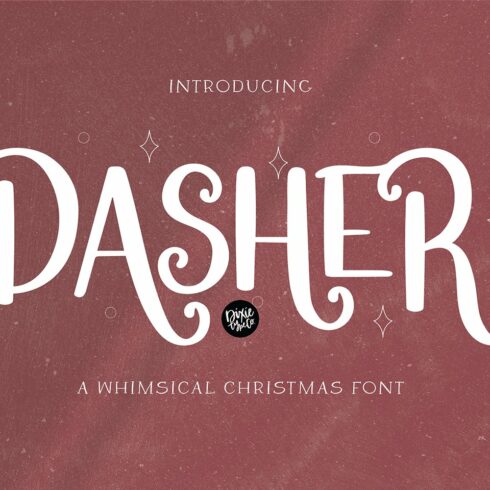 DASHER Farmhouse Christmas Font cover image.