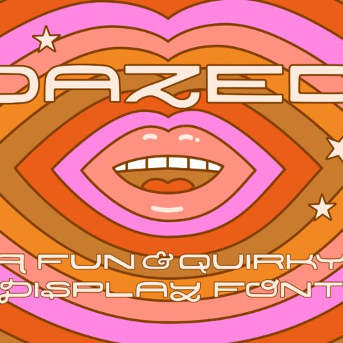 Dazed! A Quirky Retro Font & Extras cover image.