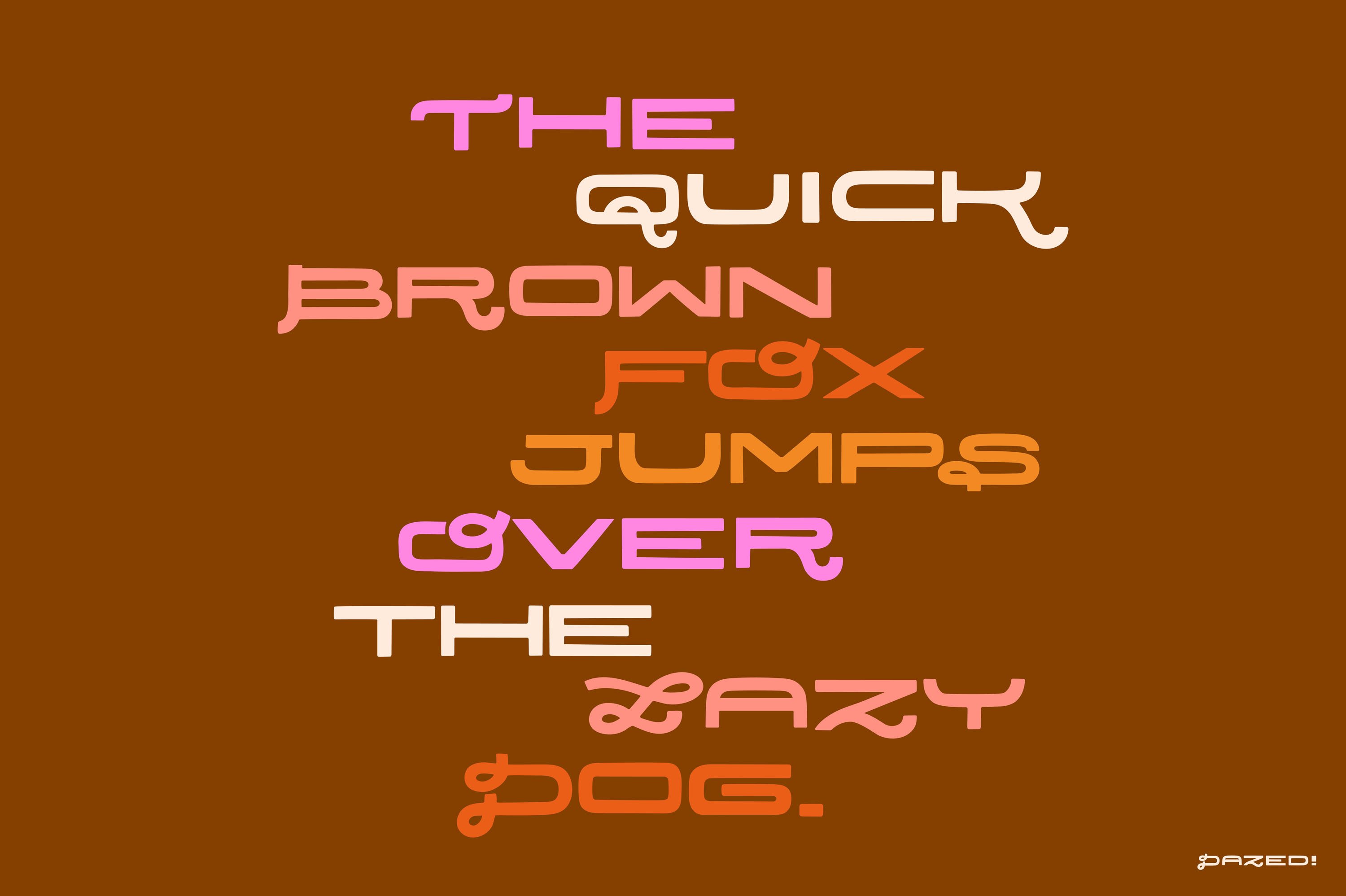 Dazed! A Quirky Retro Font & Extras preview image.