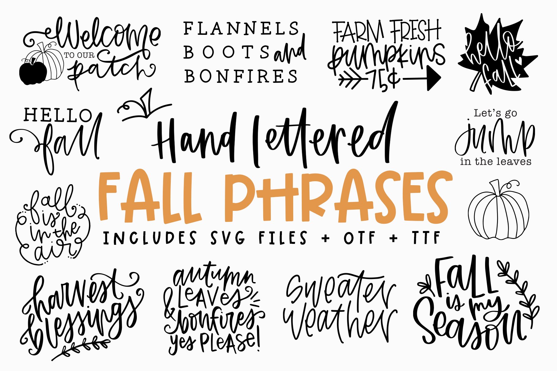 Fall Phrases Symbol Font Volume 2 cover image.