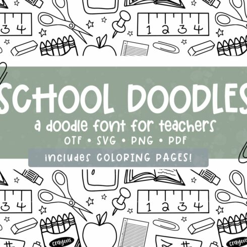 School Doodles Font | Hand Drawn cover image.