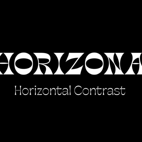 Horizona Reverse Contrast Font cover image.