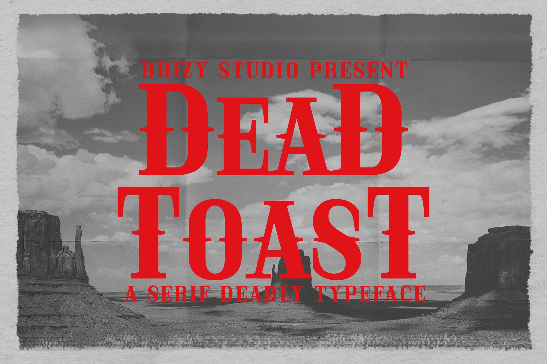 Deadtoast - Deadly Halloween Font cover image.