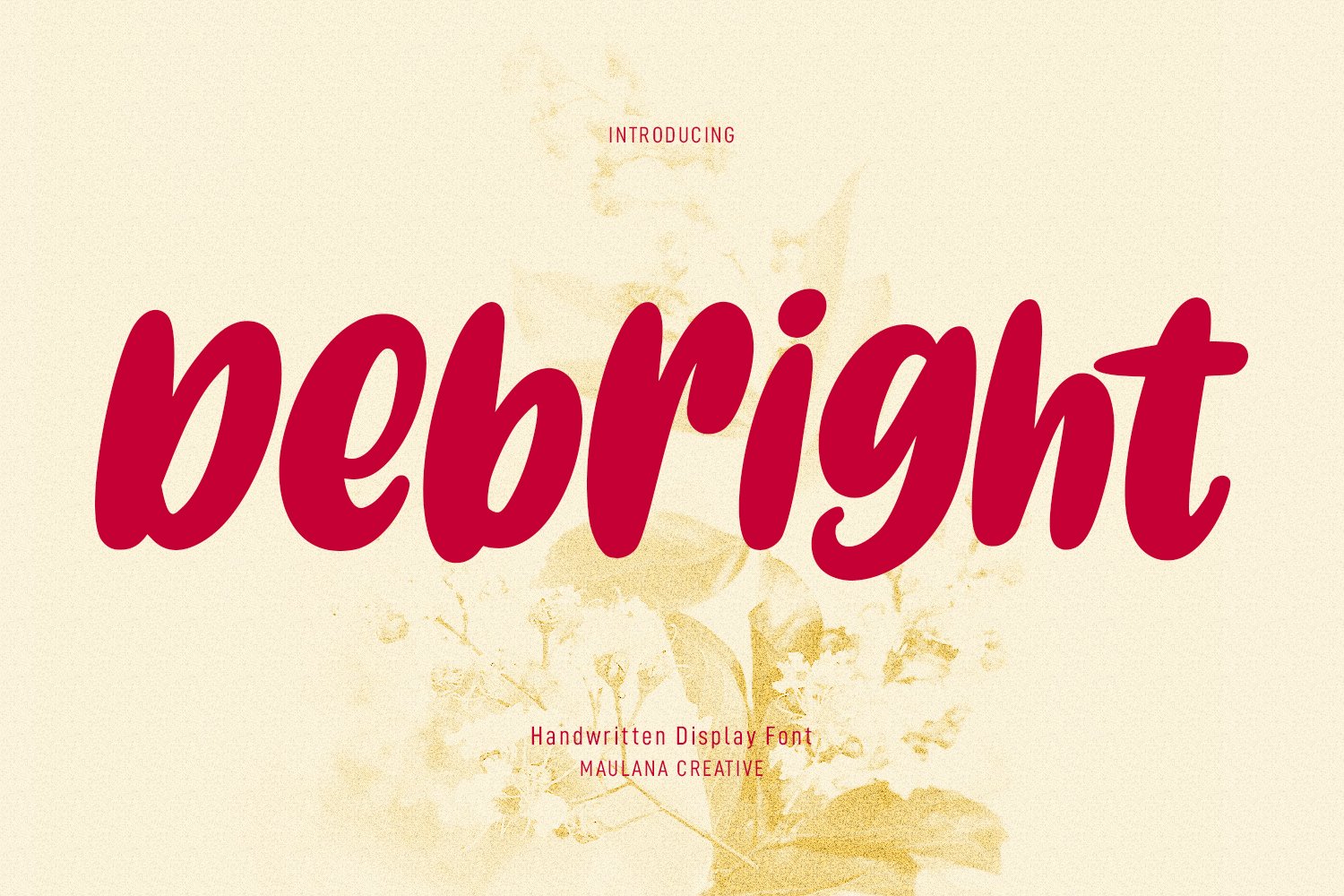 Debright Handwritten Font cover image.