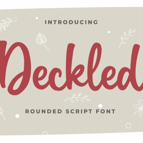 Deckled Rounded Script Font cover image.