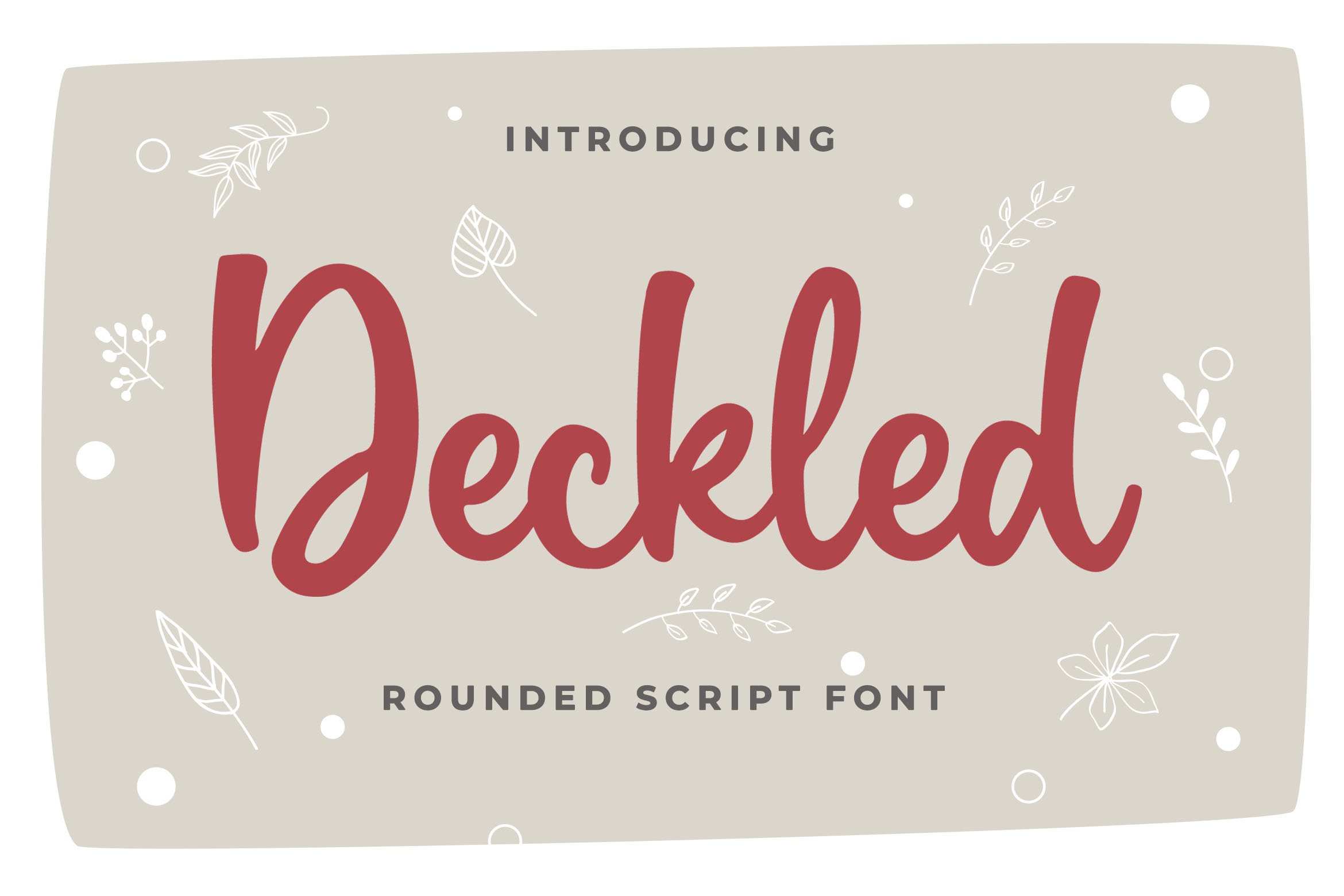 Deckled Rounded Script Font cover image.