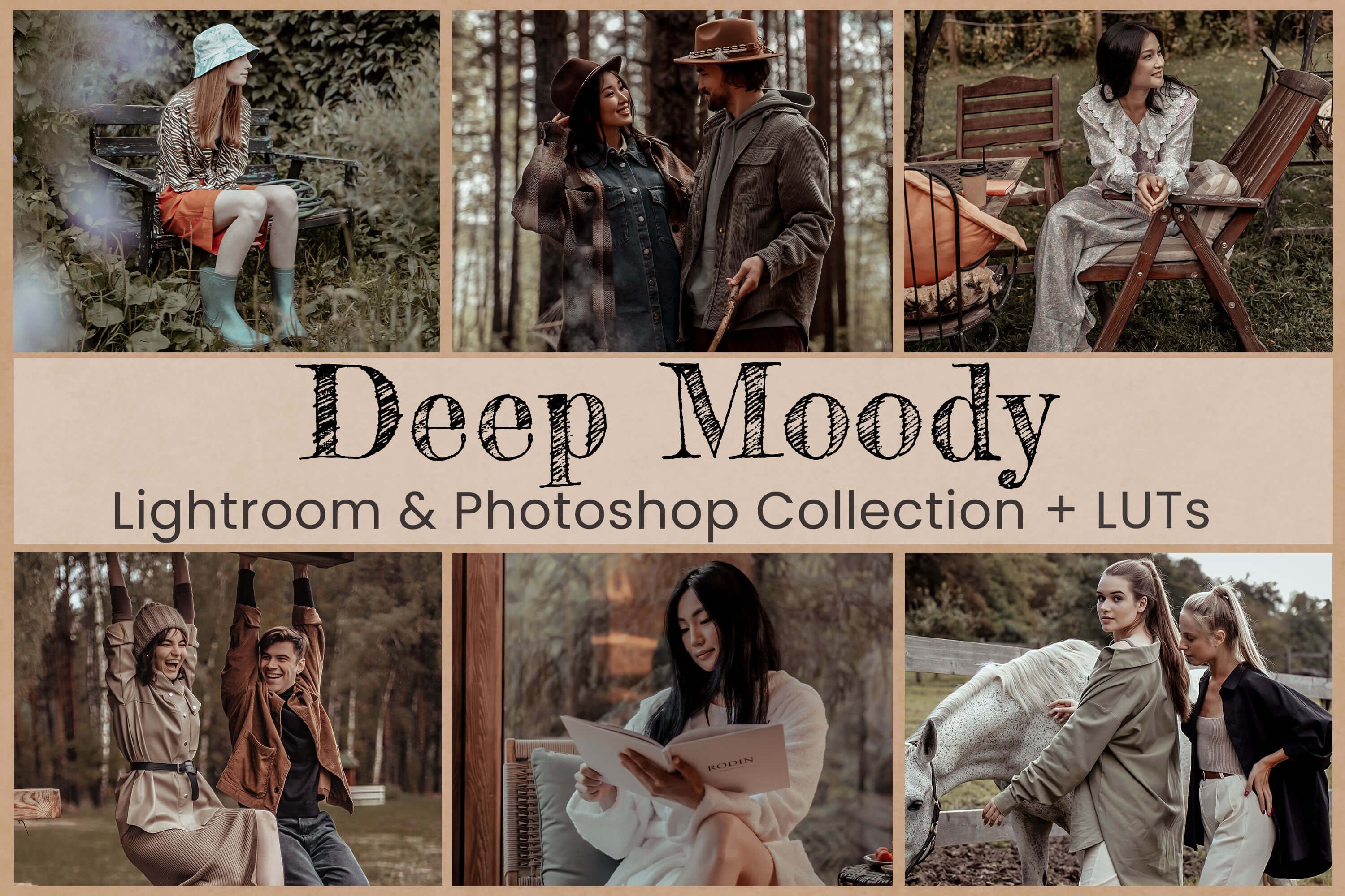 Deep Moody Lightroom presetscover image.