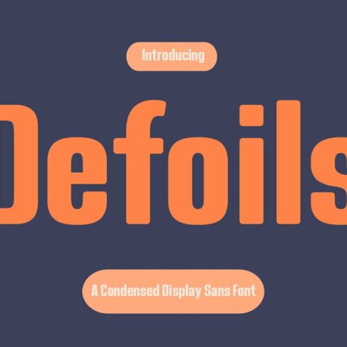 Defoils Luxury Sans Display Font cover image.