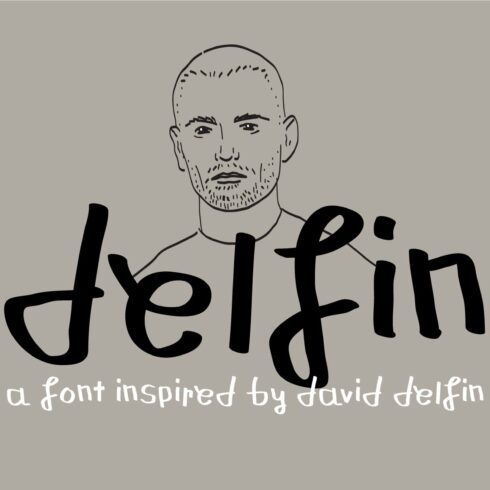 Delfin Handwritten Display Font cover image.