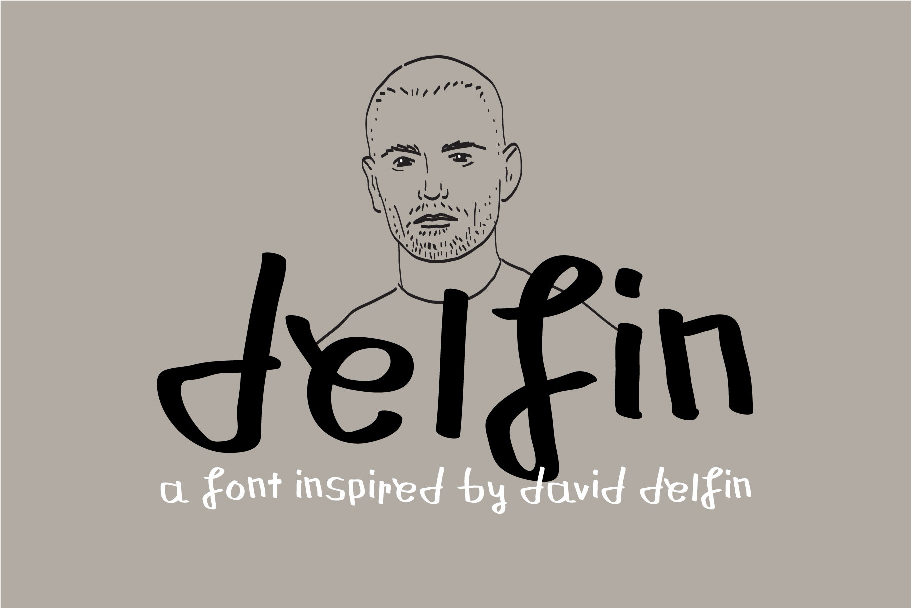 Delfin Handwritten Display Font cover image.