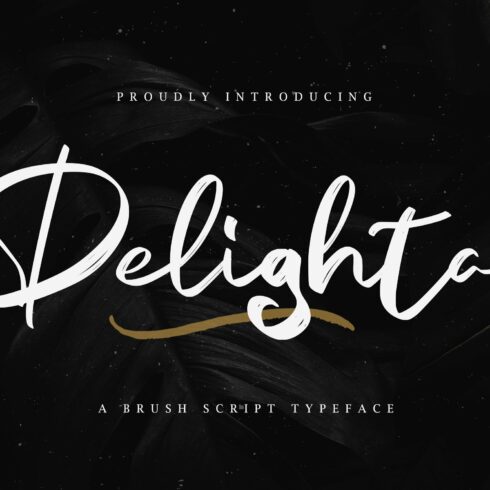 Delighta - Brush Script Font cover image.