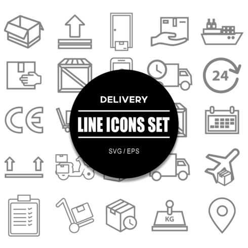 Delivery Icon Set cover image.