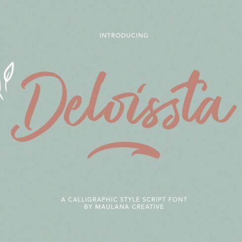 Deloissta Script Font cover image.