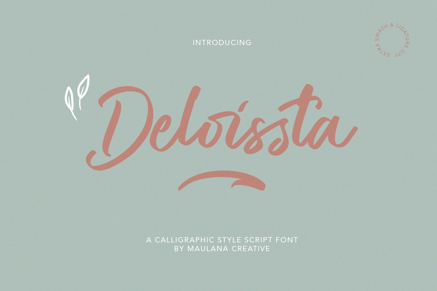 Deloissta Script Font cover image.