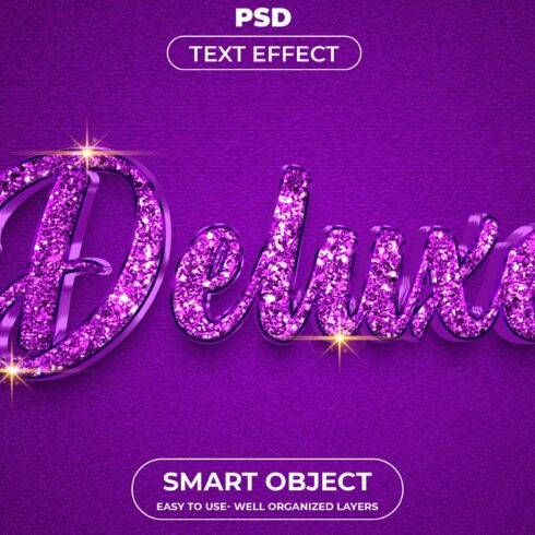 Deluxe 3D Editable psd Text Effectcover image.