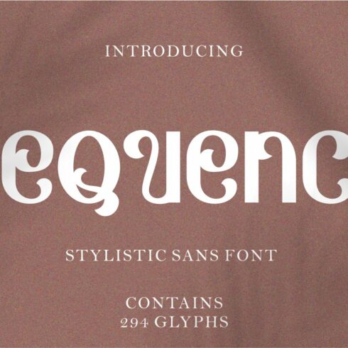 Dequency - Stylistic Sans Fontcover image.