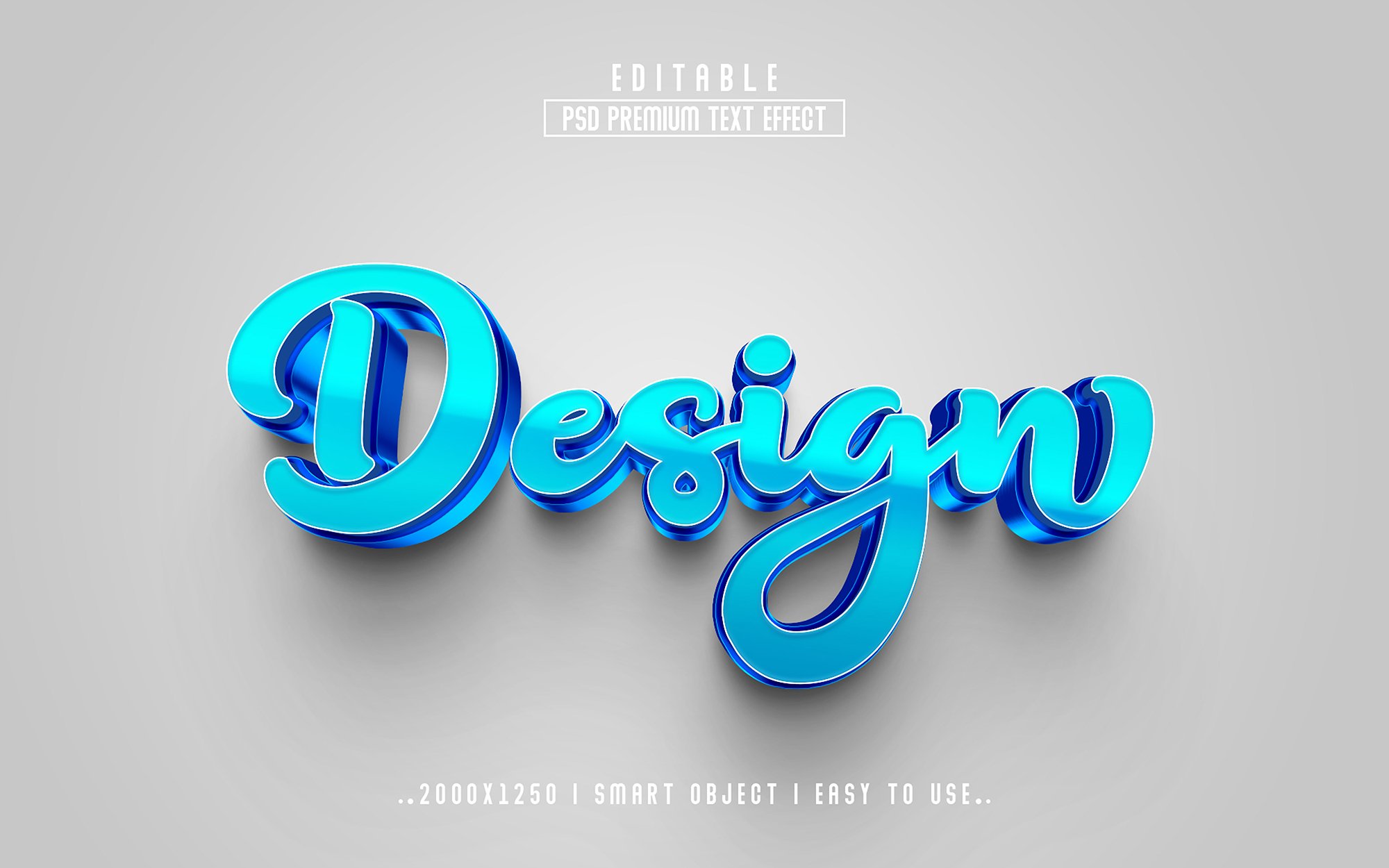 Design 3D Editable Text Effect stylecover image.