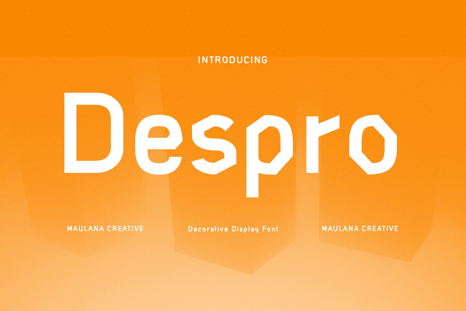 Despro Decorative Sans Serif Font cover image.